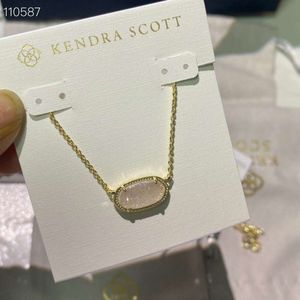 디자이너 Kendras Scotts Neclace Jewelry Singaporean Chain Elegance Oval Necklace K Necklace Female Collar Chain 여성 목걸이 연인을위한 선물 2024