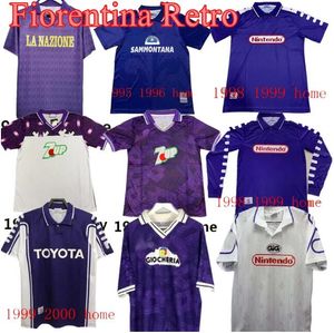 1995 1996 Retro Classic Fiorentina Fußballtrikots Sweatshirt 1989 90 91 92 93 97 98 99 BATISTUTA R.BAGGIO DUNGA Retro Fiorentina Fußballtrikot Chandal Futbol