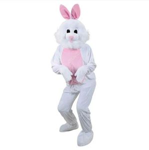 Vit kanin maskot kostym tecknad karaktär outfit kostym xmas utomhus fest festival klänning reklam reklamkläder