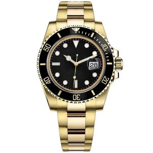 Luminous ręczny kalendarz czarna tarcza zegarek Wodoodporny luksusowy Montre Automatique Mechanical Wristwatch Wysokiej jakości męskie automatyczne zegarki Projektowanie luksusoweWatche
