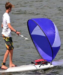 108108cm faltbares Kajak Windsegel Boot Windsegel Paddle Board Segeln Kanu Ruderboote klares Fenster4585830