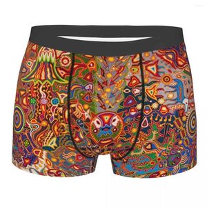 Kişiselleştirilmiş Meksika Sanat Huichol Seksi Çift Çığır Adamlar Özel Boksör Şort Panties