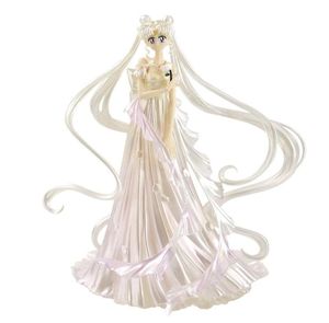 Toy 25cm Sailor Moon Anime Figures Tsukino Wedding Dress Collectible Model Toys SailorMoon PVC Action Figurine Gifts 240308