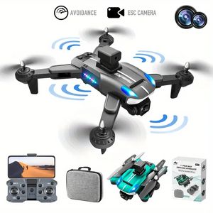 K8 Professionelle RC-Drohne mit automatischem Hindernisvermeidungs-Quadrocopter: HD-Doppelkamera, mobile WiFi-Steuerung, Schwerkraftsensor, Höhenhaltung, Start/Landung mit einer Taste.