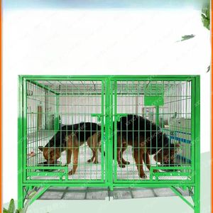 Cat Carriers Dog Crate Large Outdoor Kennel Farm Malinois Breeding Bold Solid Steel Cage House Villa Luxury