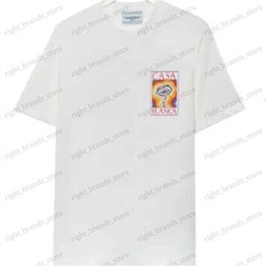 Men's T-Shirts YZLDS Men's T Shirts Designer Tees Rainbow Mushroom Letter Print Short Sleeve Tops Cotton Loose T240117