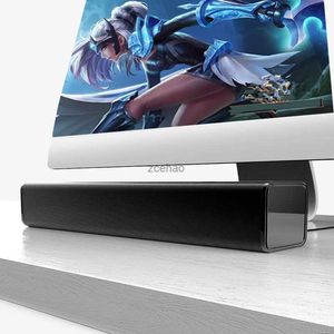 Bookshelf Speakers HYASIA soundbar computer cable mini bar speaker long strip mini notebook speaker subwoofer TV usb PC Sound bar desktop projector