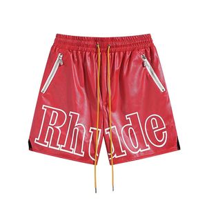 Męskie projektanty szorty pływackie projektant krótkometrażowy szorty Rhude Shorts Summer Fashion Beach Spodnie Mens Wysokiej jakości czerwony niebieski czarny fiolet pnv0t