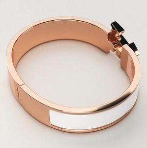 Bracciale in oro classico braccialetti clic donna uomo gioielli firmati argento acciaio al titanio 19 colori selezionati Bracciale rigido per amanti regalo unisex di alta qualità non sbiadisce