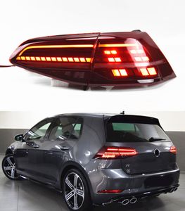 مصباح الذيل لـ VW Golf 7 7.5 LED إشارة LED Illight 2013-2019 خلفية تشغيل مكابح الضباب الضوئي الإكسسوارات للسيارات