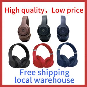 Studio Pro Headsets 3 Fones de ouvido sem fio Fones de ouvido sem fio Bluetooth com cancelamento de ruído Beat Headphone Sports Headset Head Wireless Mic Headset dobrável estéreo