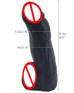 11 인치 거대한 딜도 현실적인 실리콘 빅 음경 여성을위한 큰 음경 성 토이 질 박제 자극 레즈비언 암컷 자위기 8638285