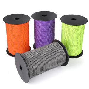 50100m multifunctional 7 Core Reflective 550 Paracord Rope 4 mm Camping Survival Edc Outdoor Parachute Cord Lanyard Rescue rope 240117