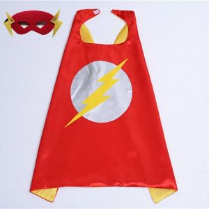 Designs Double Side Cape Cartoon Cape With Mask for Kids Christmas Halloween Cosplay Stage Performance ZZ