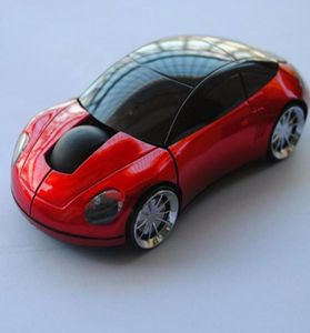 Przenośna bezprzewodowa myszka 24 GHz Kształt samochodowy Kształt Mini LED Myszy gier optyczny
