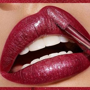 Lip Gloss Diamond Liquid Lipstick Moisturizing Long-Lasting Purple Sparkling Waterproof Cosmetics Vintage Matte Glitter