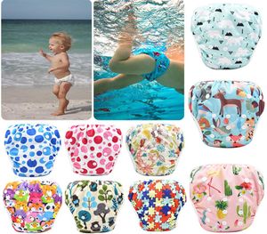 03Y Baby Leakproof Swim Diaper Adjustable Pool Pant Cloth Diaper Baby Reusable And Washable Pool Diaper 40 Color M051A9711792