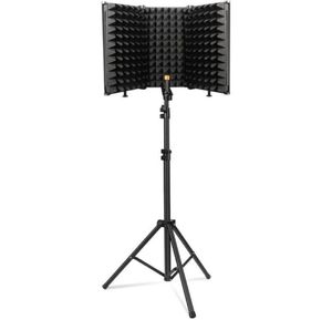 Microfones Microfone Isolamento Escudo 3 Painel com Suporte Placa à Prova de Som Espumas Acústicas Espuma para Gravação de Estúdio Bm8006308587