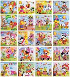 Kids Toys DIY EVA Foam Cartoon Animal Pattern Sticker Personal Handwork Puzzle Paper Board Developing Toys Educational Toys3118804