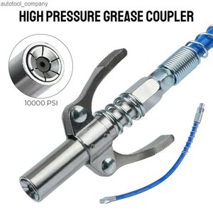 New 10000PSI High Pressure Grease Coupler Nozzle Hose Pump Syringe Grease Gun NPT1/8 Adapter Brake Oil Change Tools Car Accessories