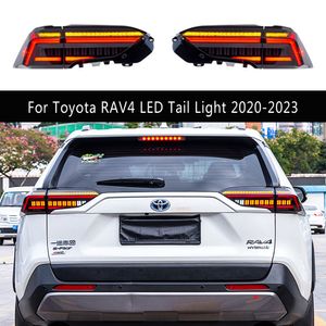 För Toyota RAV4 LED-bakljus 20-23 Bilstyling TAILLJEKTIONSBRAKE BRAKE REVERSE PARKERING RÖRNING Bakre lampa Auto delar