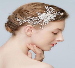 Nakrycia głowy HP277 Weddne Hair Akcesoria biżuterii ślubnej Tiara Bride Fairband Nekury dla kobiet Girl Holiday Gift6061549