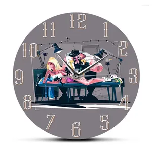 Wall Clocks Tattoo Master Machine Professional Sign Modern Design Clock Silent Watch For Old School Studio Tattooist Gifts