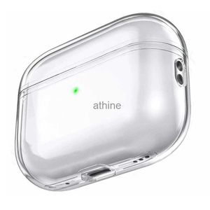 Custodie per cellulari Custodia trasparente per AirPods Pro 2 Custodia trasparente per auricolari in silicone Cover per airpods pro 2 3 Funda per airpods pro 2nd 3 YQ240117