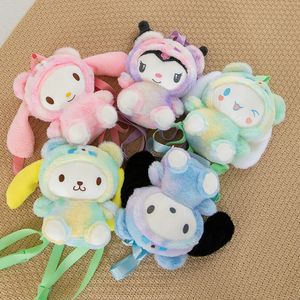 Kawaii Kuromi Plush Backpacks 25cm Cute Cartoon Stuffed Animals Plush Doll Backpack Wholesale Holiday Birthday Gifts for Kids Girls