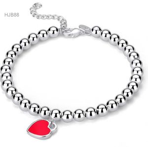 Pingentes Luxo Jóias Designer Tiffanyitys Charme Pulseiras Designer Pulseira para Mulheres Amor Coração Pulseira Luxo Jóias Prata Vermelho Azul 1wez