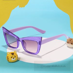 INS Kinder Schmetterling Form Sonnenbrille Jungen Mädchen Katzenaugen Rahmen Sonnenschutz Brillen Kinder UV-Schutz Outdoor Radfahren Brillen Z6755