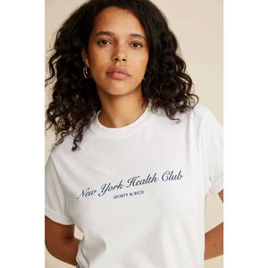 Najlepsze sportowe bogate bogate niszowe projektant Pullover T-shirt prosty klasyczny angielski list drukowane bawełniane sport swobodny wszechstronne kobiety z krótkim rękawem polo letnie koszulki
