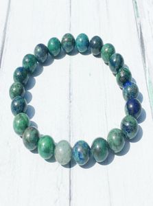 MG0393 Orijinal Chrysocolla Bilezik Modeli El Yapımı Boncuklu Bilezik Meditasyon Bileği Mala Hediye İlahi Kadın Haline Bilezik 90377770