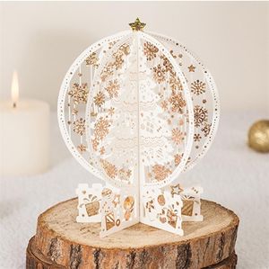 (10 قطع/الكثير) 3D Up Christmas Gransing Card Cut Laser 