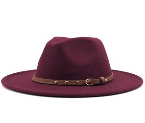 Szerokie brzegi kapelusze kobiety wełna wełna poczuła Tassel Jazz Fedora Panama Style Cowboy Trilby Party Formal Dress Hat Duży rozmiar żółty biały A95677832