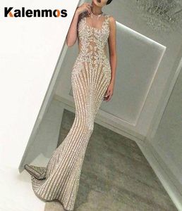 Sukienki swobodne Kalenmos 2021 Evening Party Mermaid Dress Women Sexy Bronzing Sleeveless Summer Prom Club Bodycon Vestido de Mujer7009335