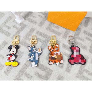 Keychains Lanyards Keychains Lanyards Designers med Box Luxurys Keychain Leather Cartoon Hot Air Balloon Casual Style Key Chain Temperament Mortile Popular