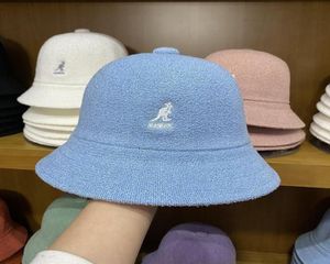 Kangaroo Bob Women Hat Men Bucket Korean Fisherman Hat Duży Kangol Animal Hafdery Hat Unisex Casual Collection Różny styl Y9410315