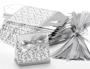 Band Hochzeit Süßigkeiten Papier Box Kreative Goldene Silber Band Hochzeit Gefälligkeiten Party Geschenk Süßigkeiten Papier Box 10 Stück Boxen Süßigkeiten favou5306663