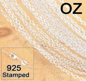 50pcs 18inch 925 STERLING Gümüş Takı Bağlantı Rolo Zincirleri Istakozlu Kolye Kadınları Jewlery Fabrika Stoku Hızlı 2381025