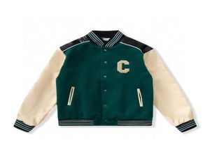 2023 Mens Designer Jacket Men Coats Flight Jacke Baseball Uniform Letter C Embroidery Pu Leather Bekväm Pearl Clasp Fashion M4526405