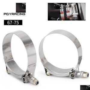 Aufhänger, Klemmflansche 2 Teile/los Schellen 2,5 67-75Stainless Sile Turbo Schlauchkupplung T-Bolzen-Klemmsatz Hohe Qualität Ss304 Pqy5252 Drop De Otmb9