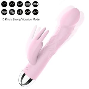 Wibrator dildo dla kobiet Masaż pochwy g Spot Rabbit Clittoris Clitoris Stymulator Sex Toys Dorosła kobieta 240117