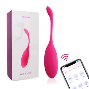 App Control Egg Vibrators For Women Wearable Vibrating G Spot Dildo Vaginal Kegel Ball Vibrator Phone Remote Sex Toys Femme 240117