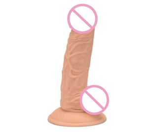 Hismith Realistic Sex Dildo4スタイルサイズFiloimitator Flexible Penis Strong Suction Cup Waterfroof TPE Dick Sex Toys for Women Y27293548