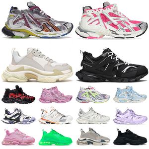 Luxury Brand Sneakers Track Runners 7.0 7 Triple S 3 Designer Shoes Platform All Black Graffiti Grandpa Ancien Daddy Trainers Womens Mens Shoe Tennis Shoes