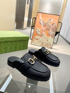 Luksusowa marka damskie damki kapcie hotel wewnętrzny Moccasins Flat Obcina Butie botki Buty duże rozmiar 35-43