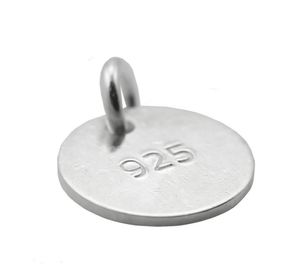 Beadsnice 925 Sterling Silver Stamping Blanks Flat Round Blank Tag Charms for Bracelet Charms Pendant Whole 19ゲージ6mm 12mm 5987307