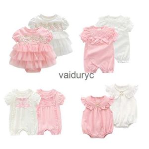 Набор LawAdka Princess Baby Girl Bodysuits Летний стиль боди для малышей кружев новорожденных.