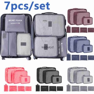 Storage Bags 6 Pcs Travel Clothes Waterproof Portable Luggage Organizer Pouch Packing Cube Colors Local Stock Hot Sellingvaiduryd